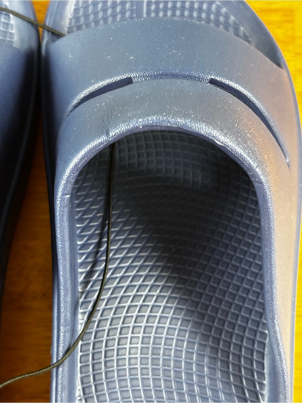 OOFOS Ooahh Navy Blue Slide Sandals Comfort Slip On Women’s 8, Men’s 6 - Picture 3 of 11